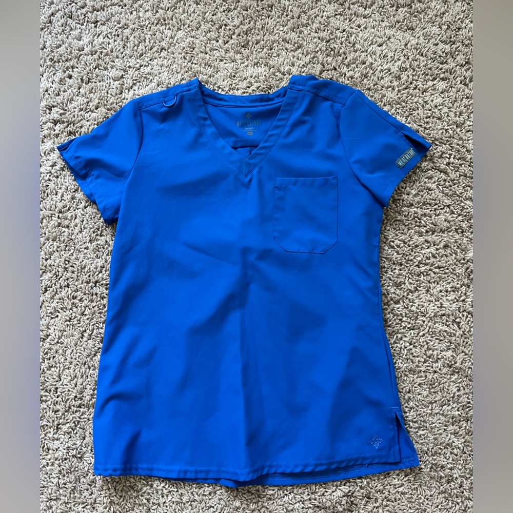 Royal Blue Medcoutore Scrub Top